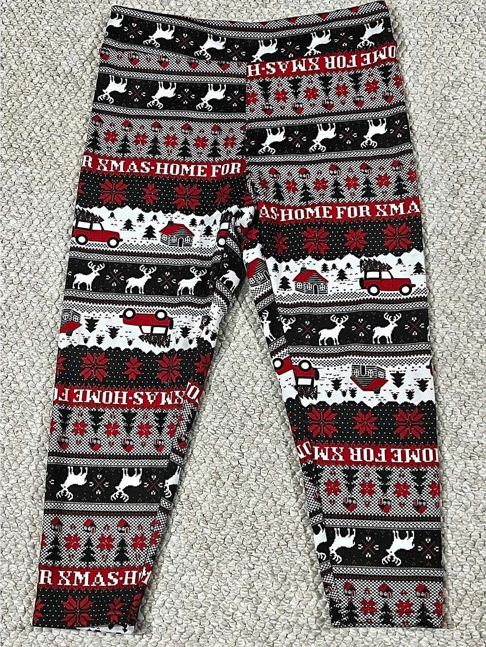 No Boundaries Woman’s Size 21 Men’s Size 3X Home For Xmas Christmas Pajama Pants